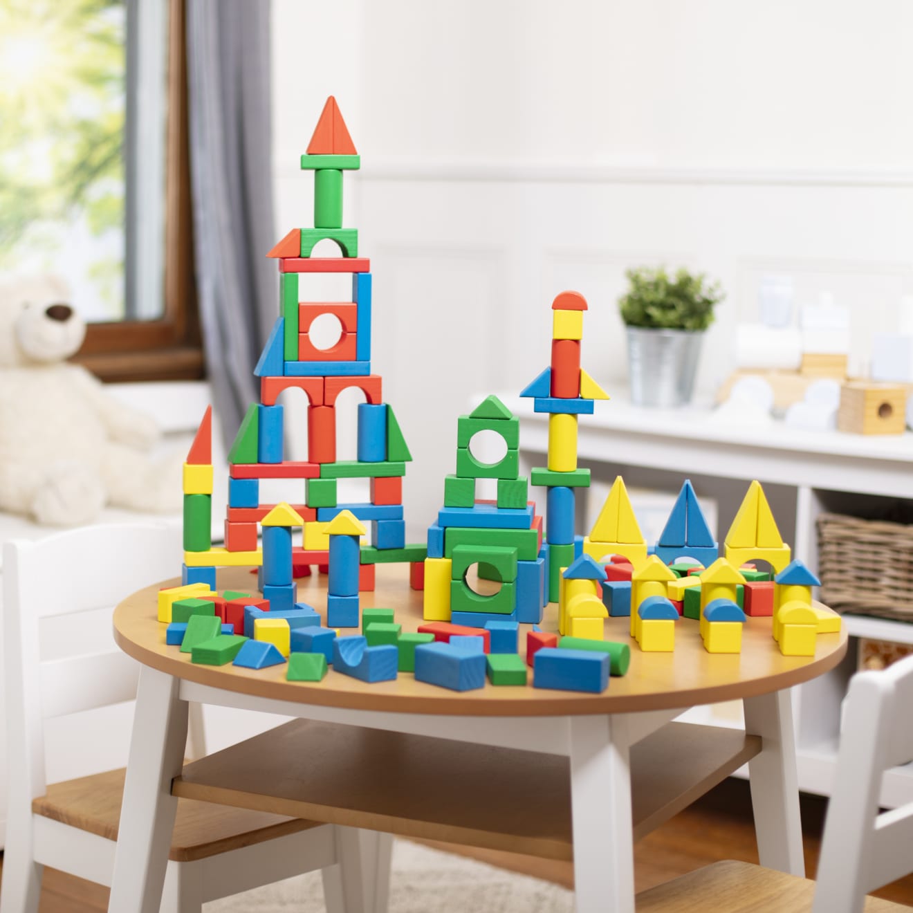 Melissa & Doug 200 Piece Wood Blocks Set