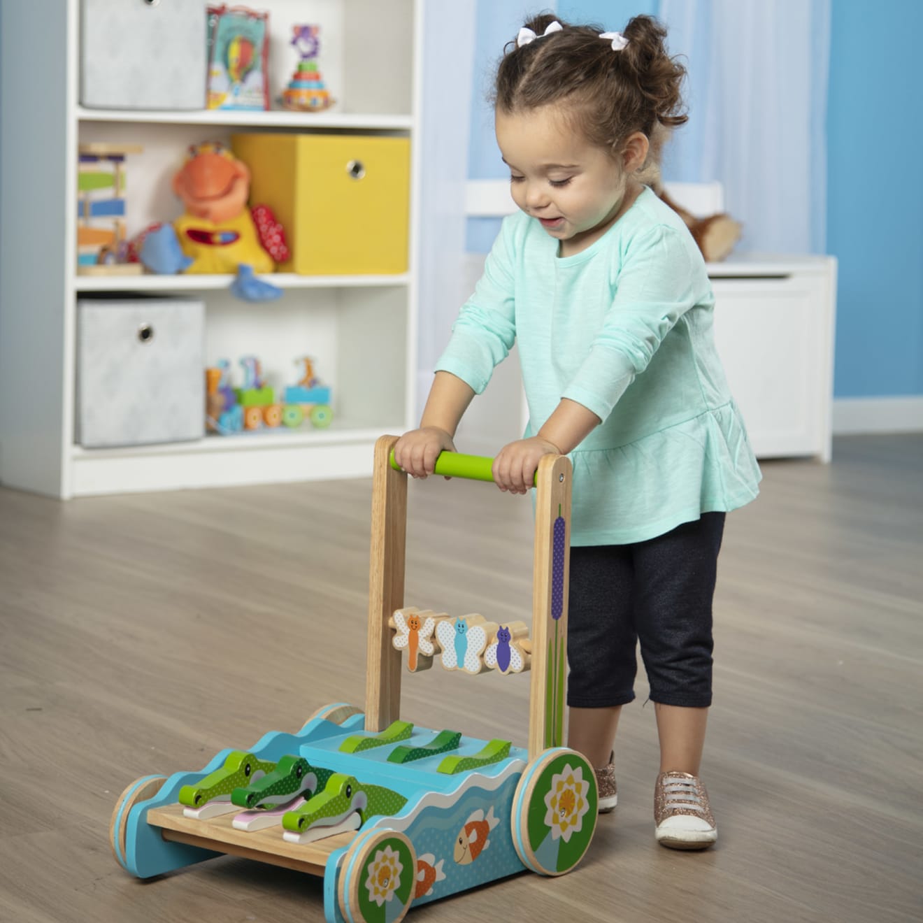 Melissa & Doug First Play Chomp & Clack Alligator Push Toy