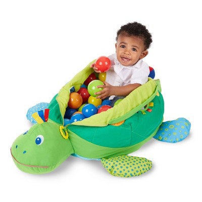 Melissa & Doug Kids Turtle Ball Pit With 60 Balls
