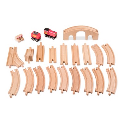 Melissa & Doug Classic Wooden Figure Eight Train Set (22pc)