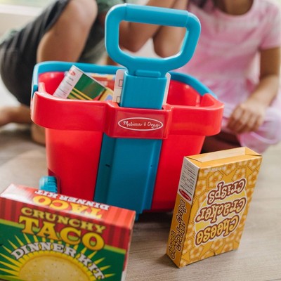 Melissa & Doug Fill & Roll Grocery Basket Playset