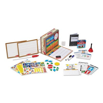 Melissa & Doug School Time! Classroom Play Set Game - Be Teacher Or Student