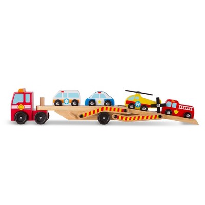 Melissa & Doug Wooden Emergency Vehicle Set Of 6