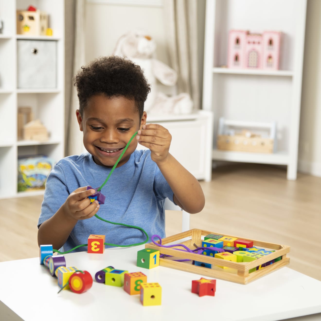Melissa & Doug Lacing Beads In A Box
