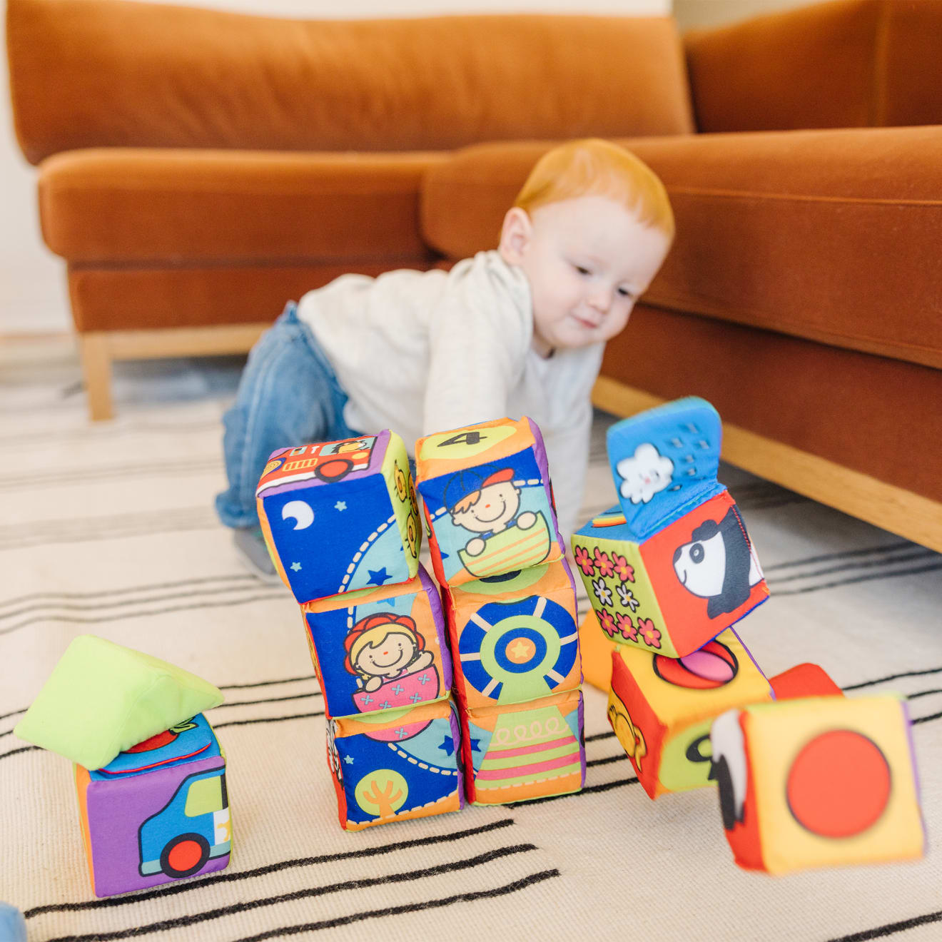 Melissa & Doug Match & Build Soft Blocks