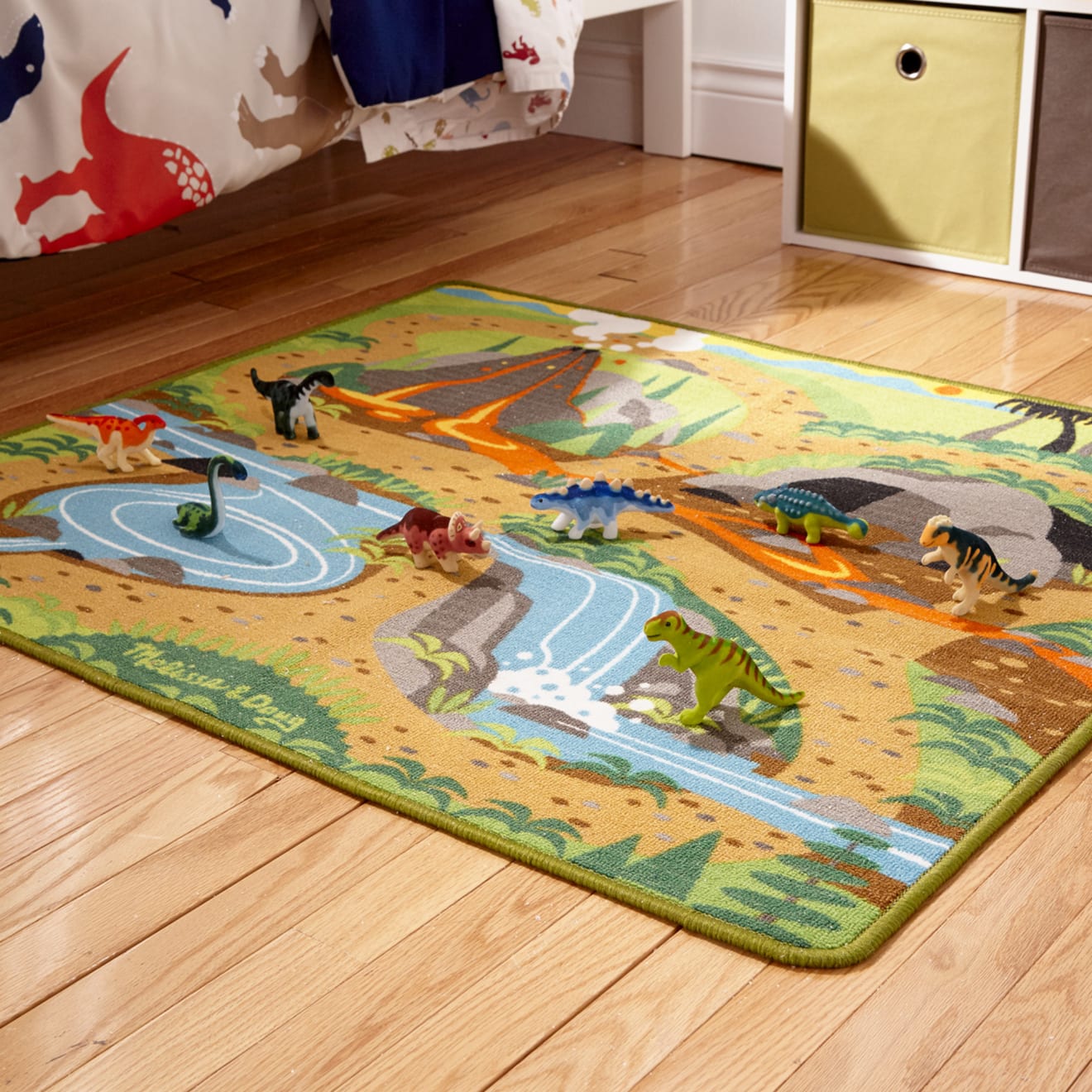 Melissa & Doug Prehistoric Playground Dinosaur Rug