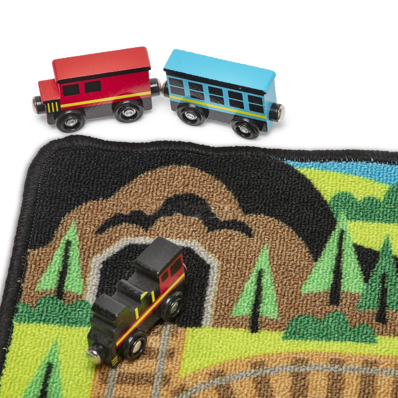 Melissa & Doug Round The Rails Train Rug