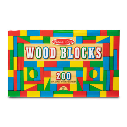 Melissa & Doug 200 Piece Wood Blocks Set
