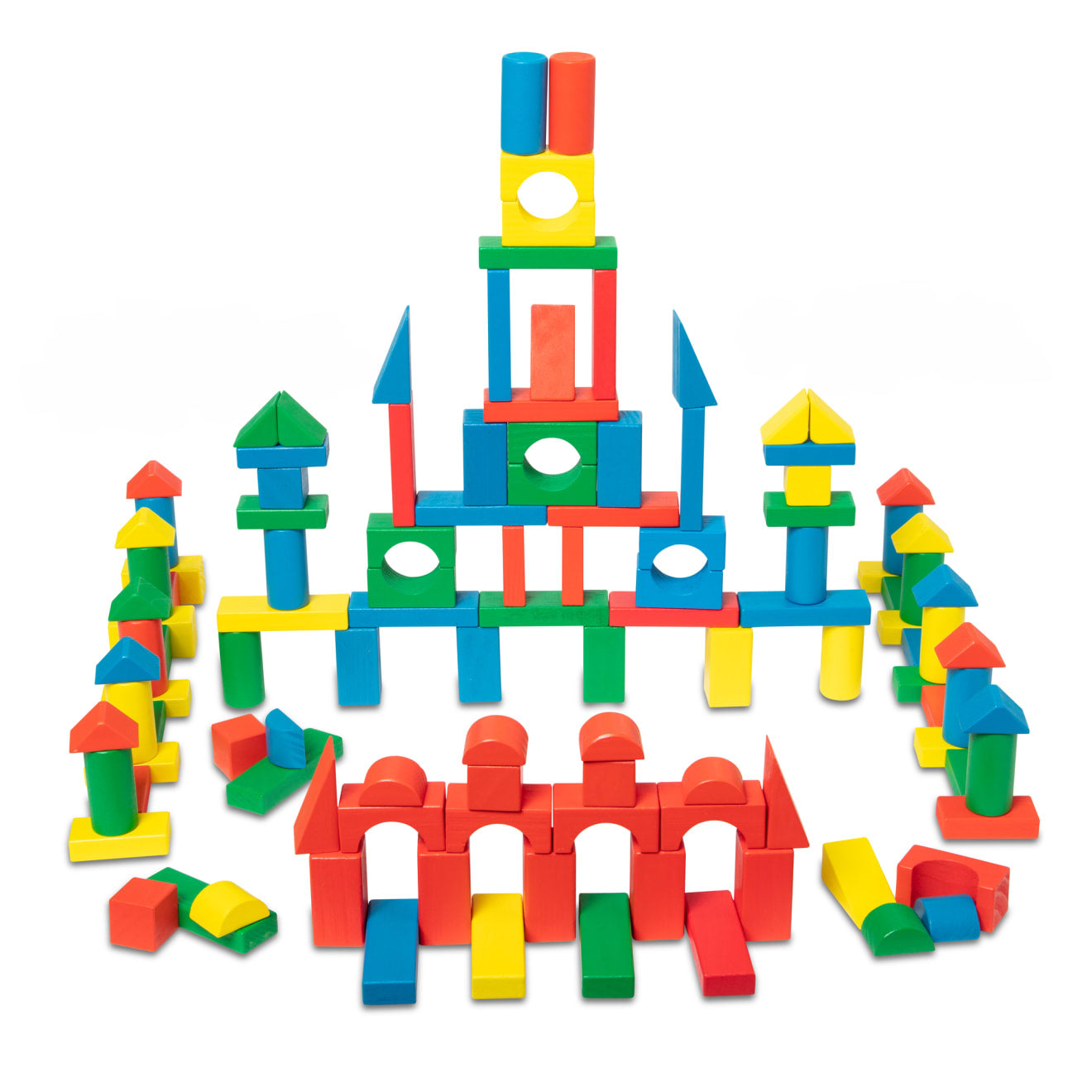 Melissa & Doug 200 Piece Wood Blocks Set