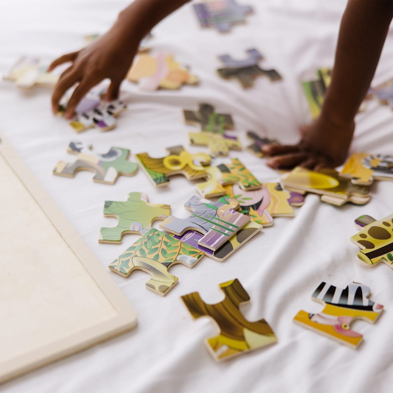 Melissa & Doug African Plains Wooden Jigsaw Puzzle - 24 Pieces