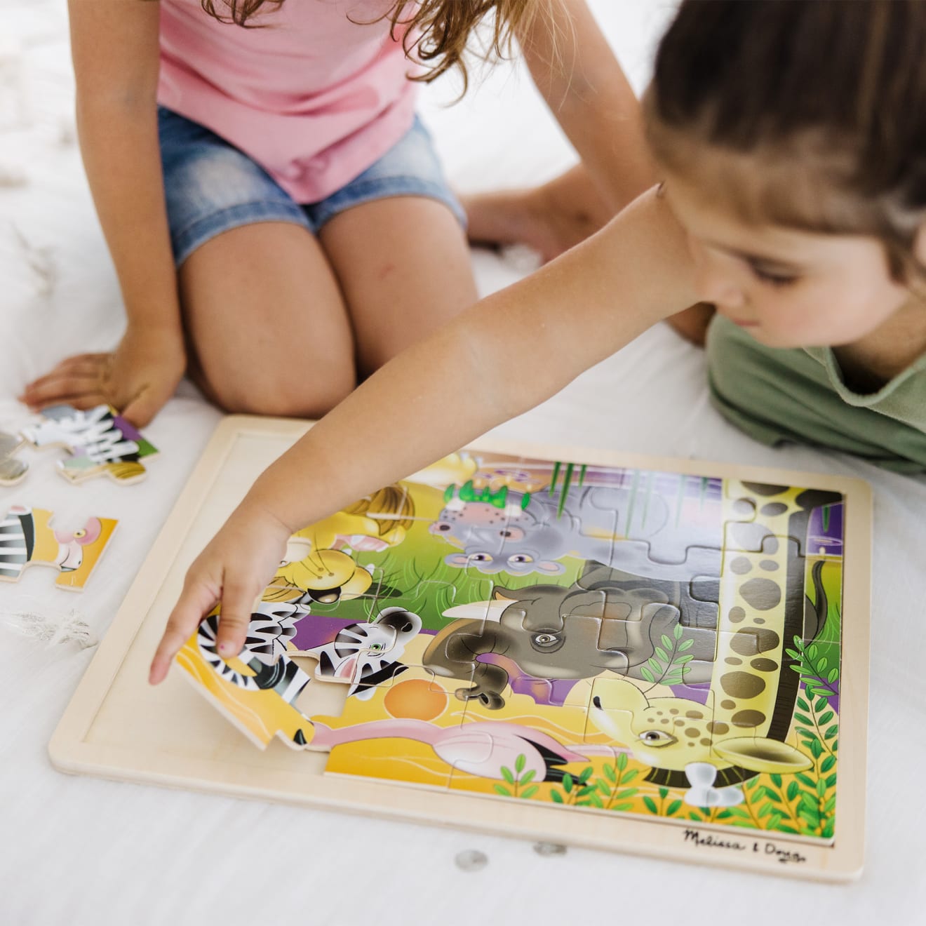Melissa & Doug African Plains Wooden Jigsaw Puzzle - 24 Pieces