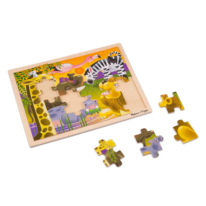 Melissa & Doug African Plains Wooden Jigsaw Puzzle - 24 Pieces
