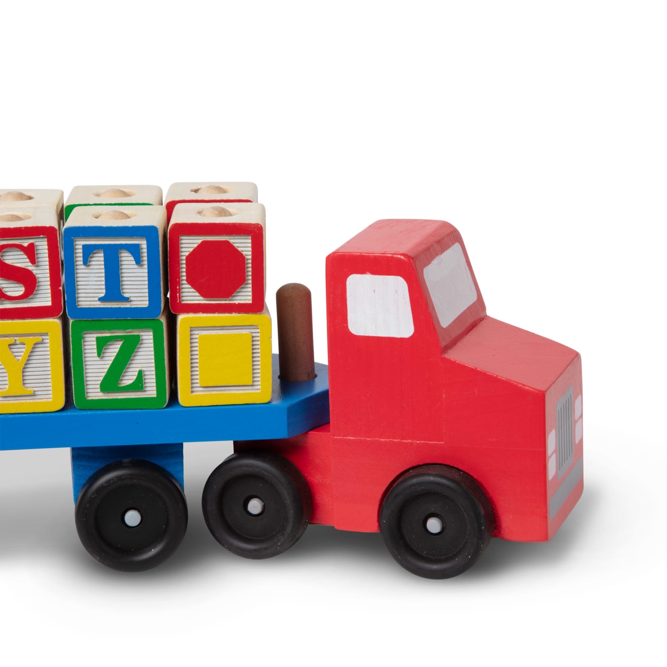 Melissa & Doug Alphabet Blocks Wooden Truck
