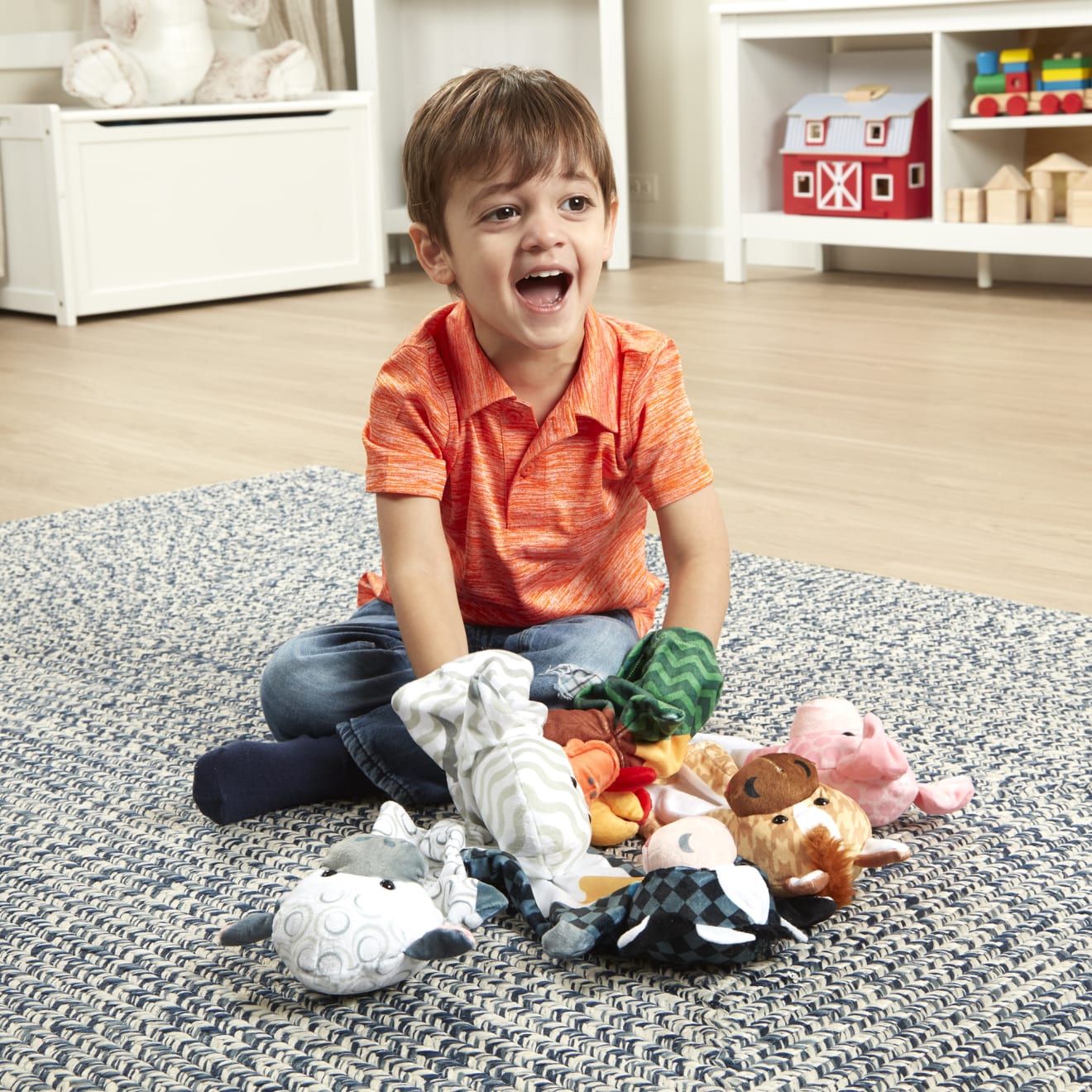 Melissa & Doug Barn Buddies Hand Puppets (6 Pc)