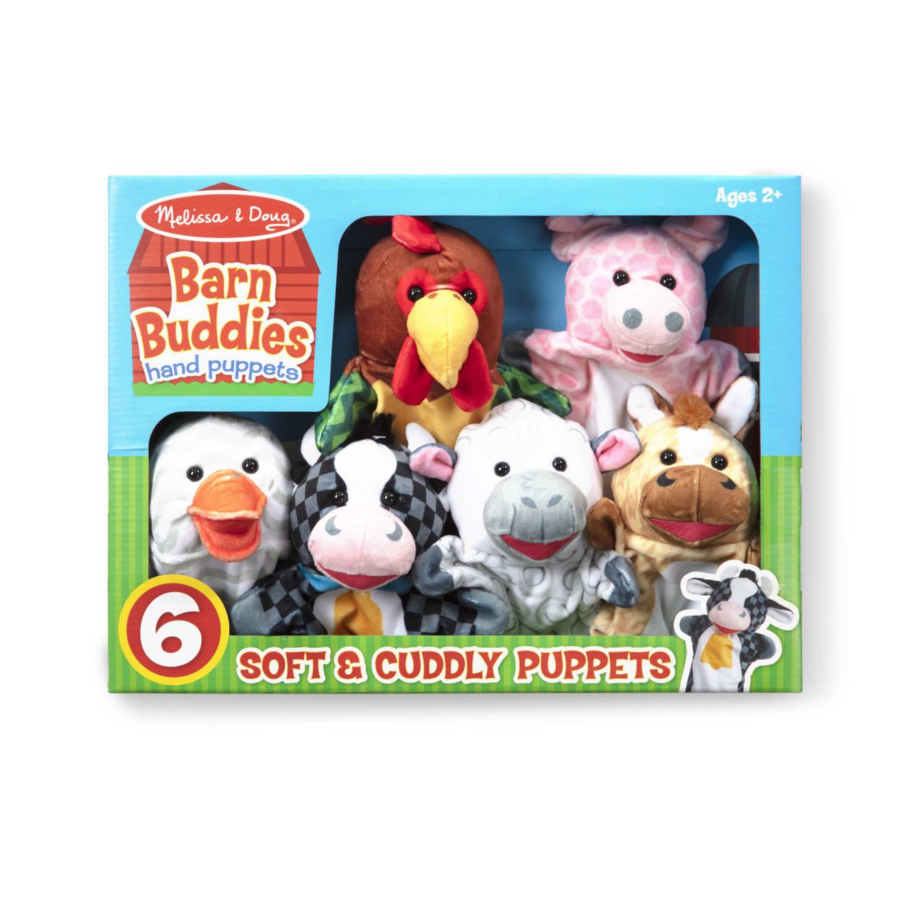 Melissa & Doug Barn Buddies Hand Puppets (6 Pc)