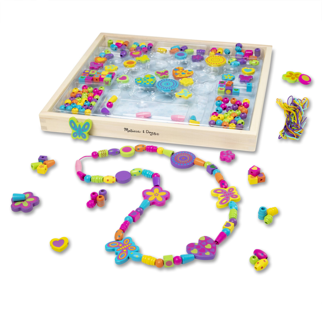 Melissa & Doug Created By Me! Bead Bouquet Wooden Bead Kit