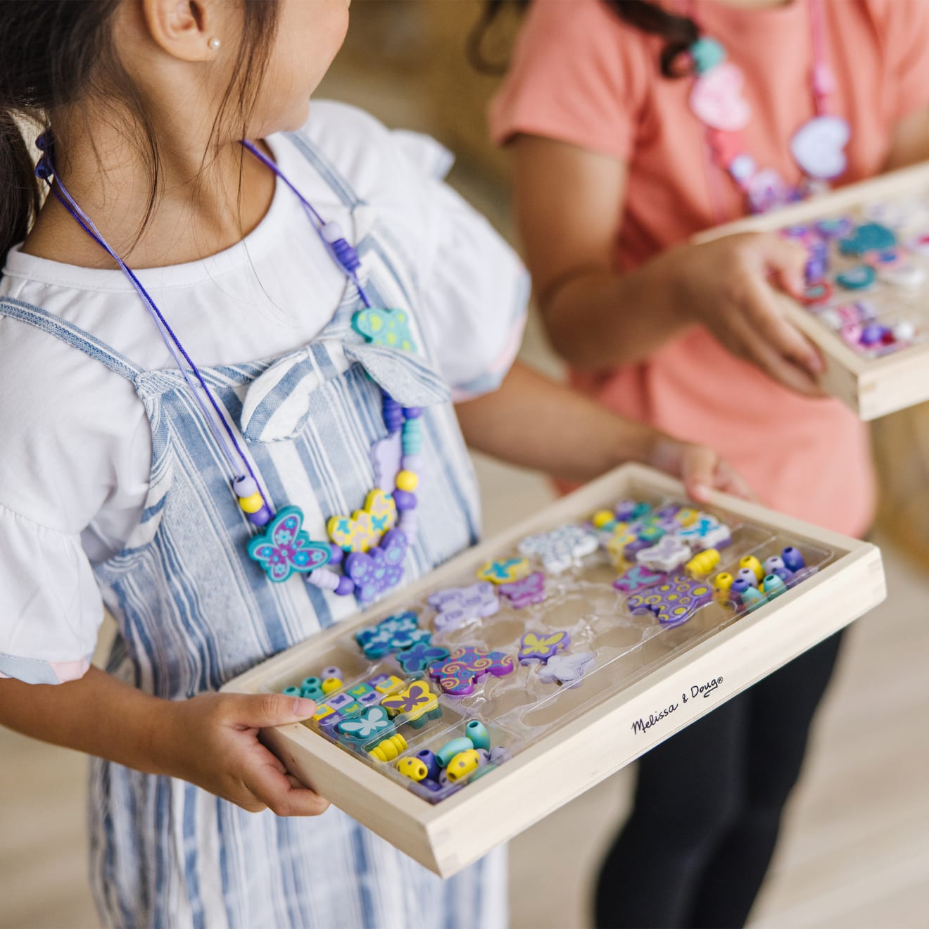 Melissa & Doug Sweet Hearts And Butterfly Friends Bead Set Bundle