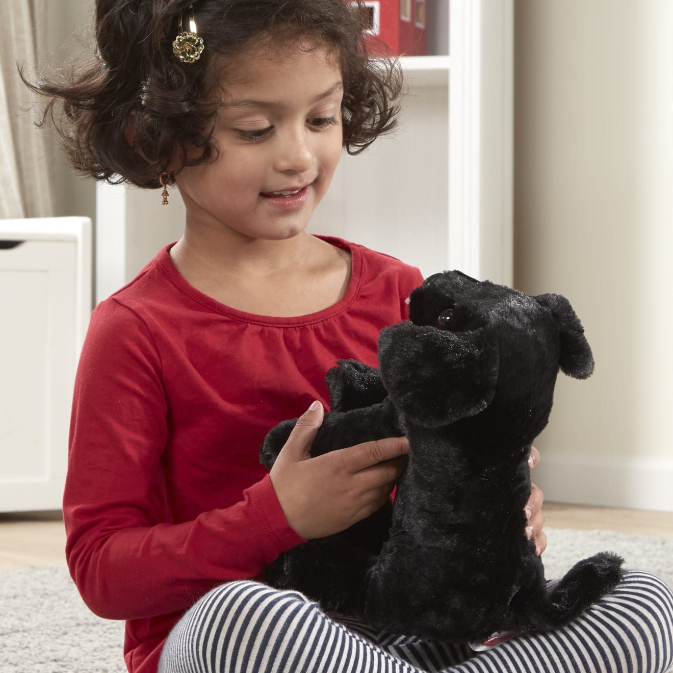 Melissa & Doug Benson Black Lab Puppy Dog Stuffed Animal