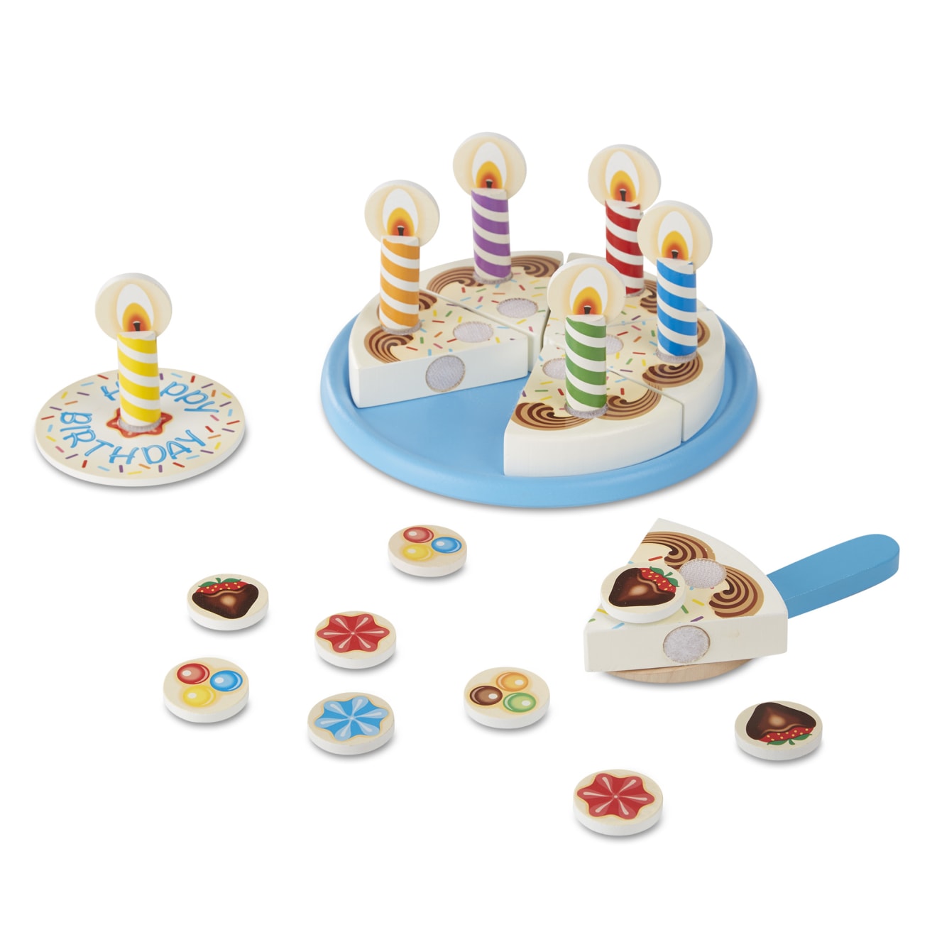 Melissa & Doug Birthday Party Play Food & Stickers Gift Bundle