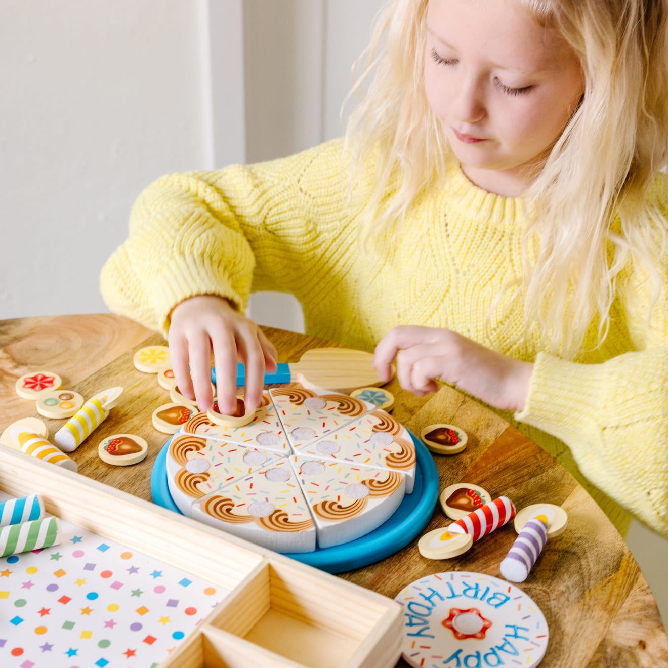 Melissa & Doug Birthday Party Play Food & Stickers Gift Bundle