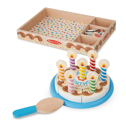 Melissa & Doug Birthday Party Play Food & Stickers Gift Bundle
