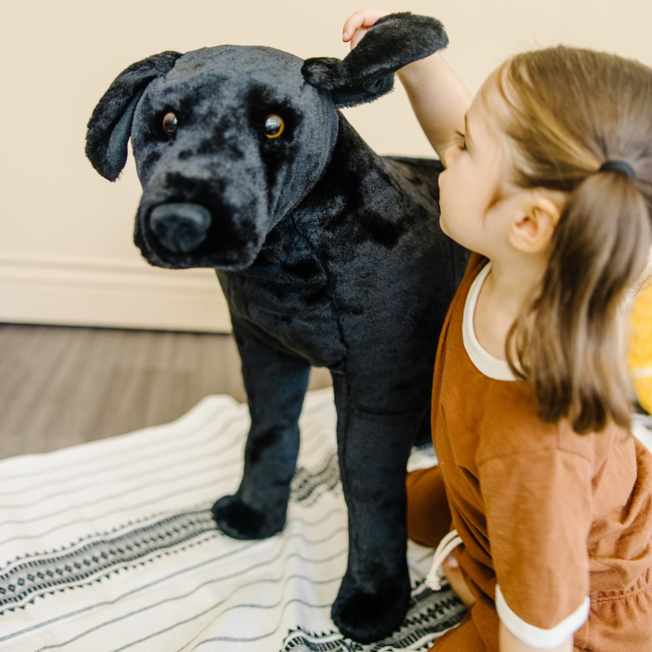 Melissa & Doug Black Lab Giant Stuffed Animal