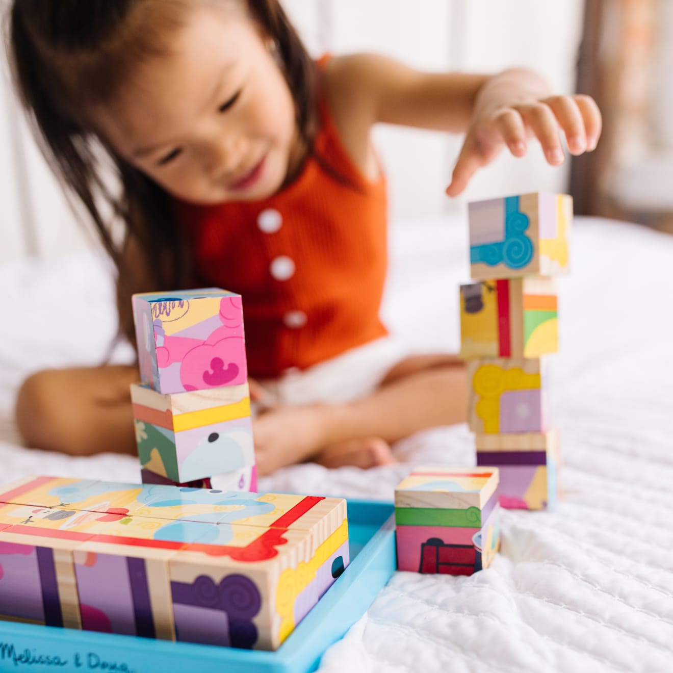 Melissa & Doug Blue's Clues & You! Wooden Cube Puzzle - 16 Pieces