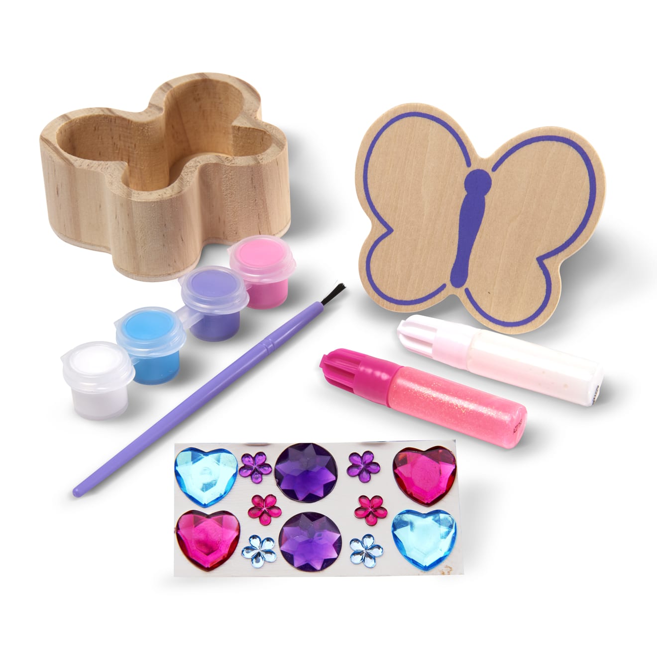 Melissa & Doug Created By Me! Butterfly Box Wooden Craft Kit