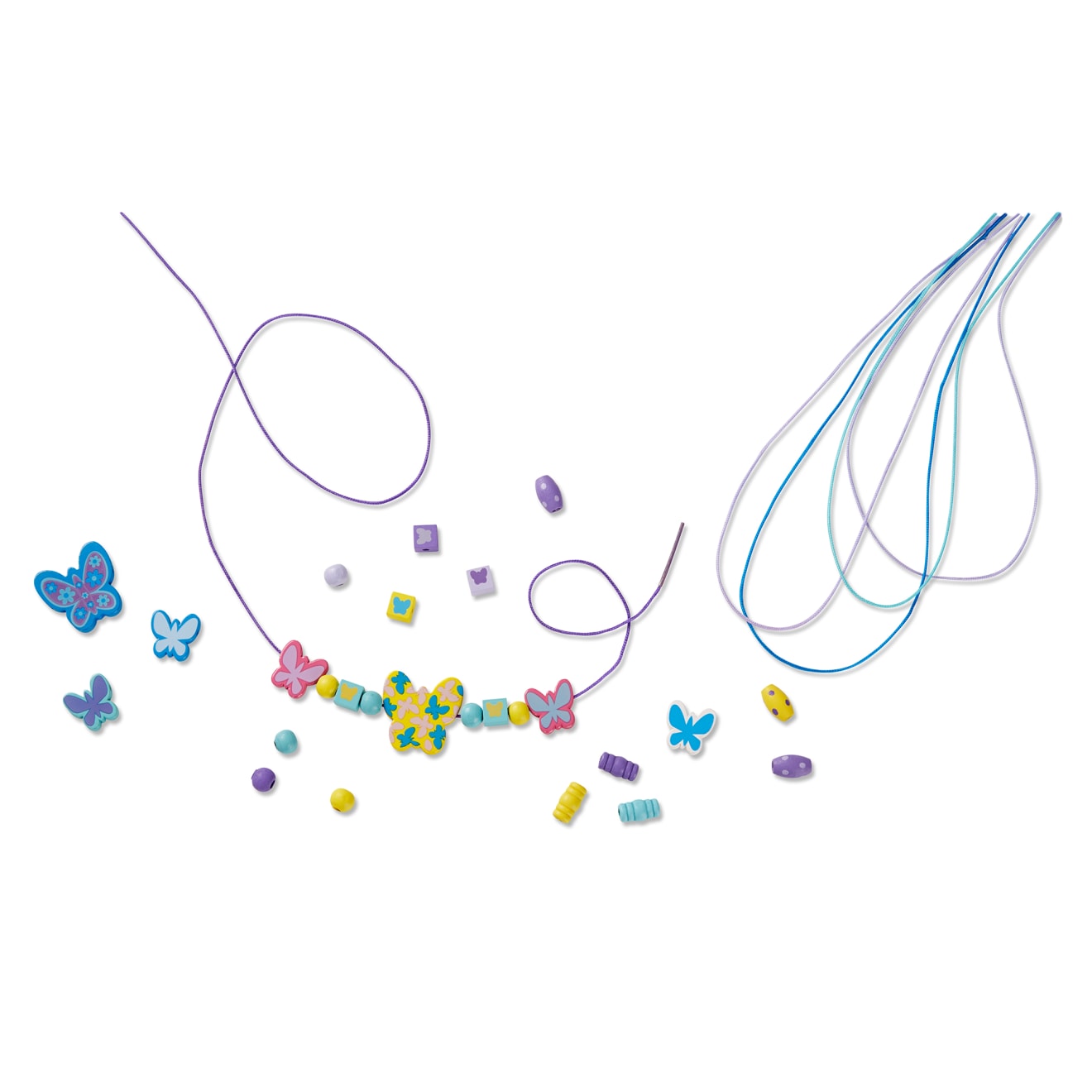 Melissa & Doug Created By Me! Butterfly Beads Wooden Bead Kit