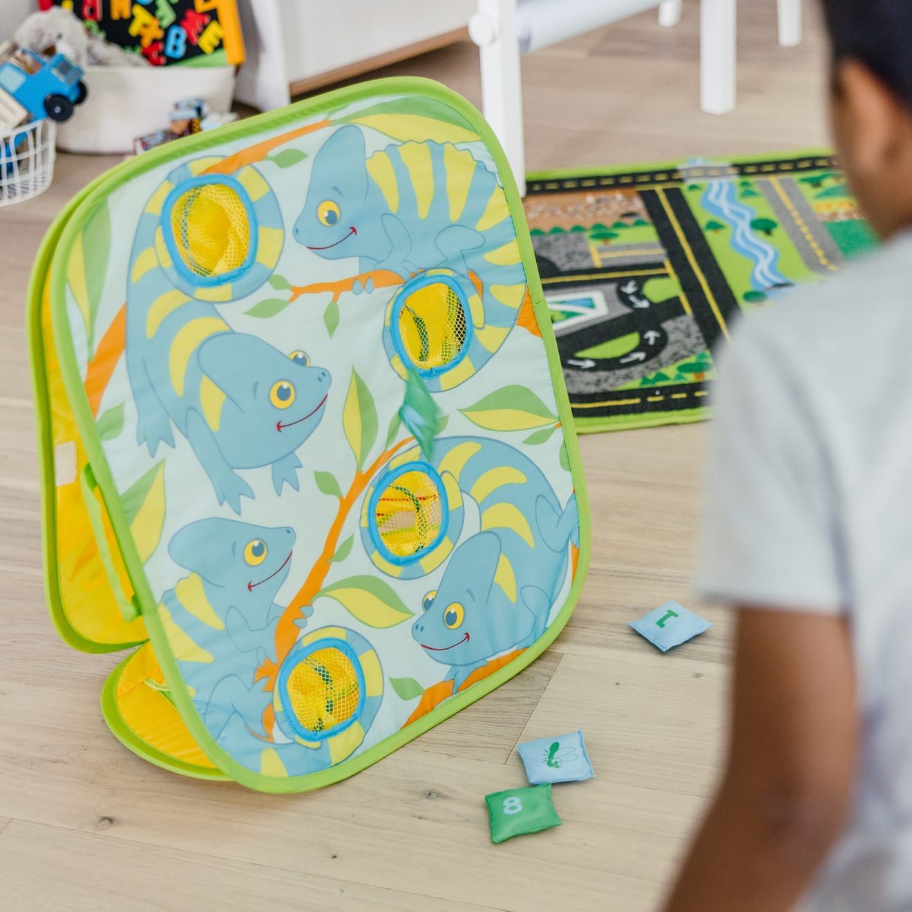 Melissa & Doug Camo Chameleon Bean Bag Toss