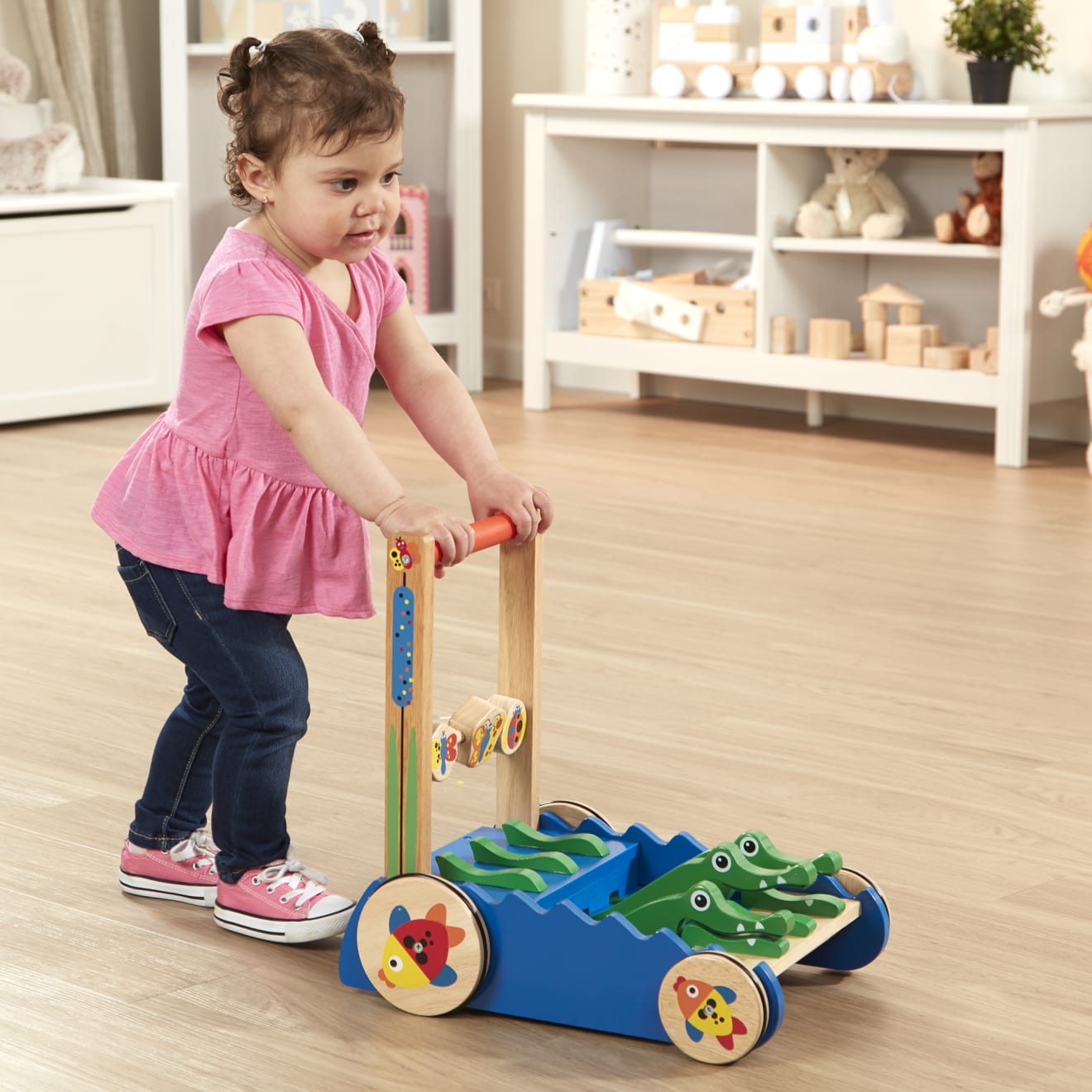 Melissa & Doug Chomp & Clack Alligator Push Toy