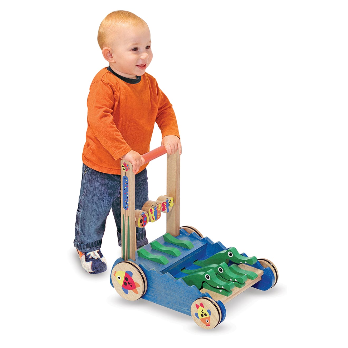 Melissa & Doug Chomp & Clack Alligator Push Toy