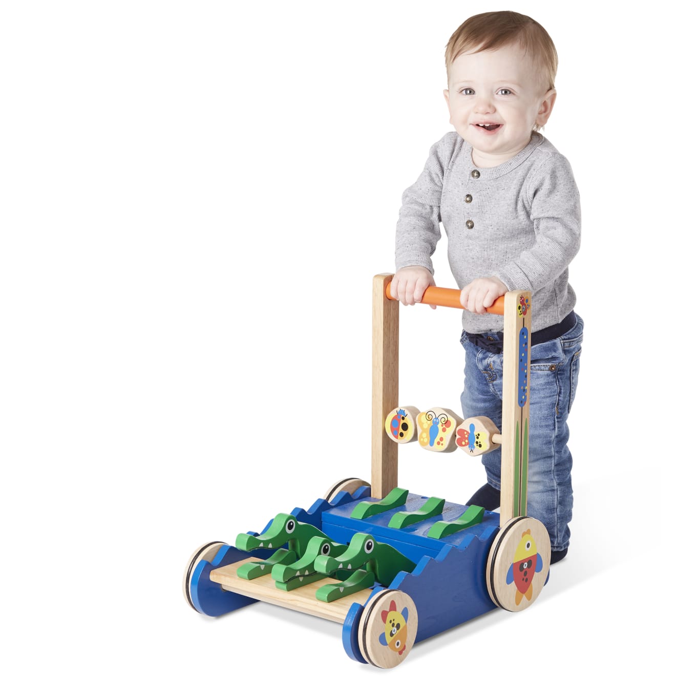 Melissa & Doug Chomp & Clack Alligator Push Toy