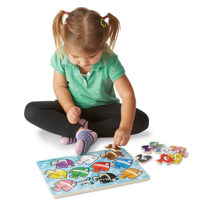 Melissa & Doug Classic Peg Puzzle Bundle (3 Puzzle Bundle)