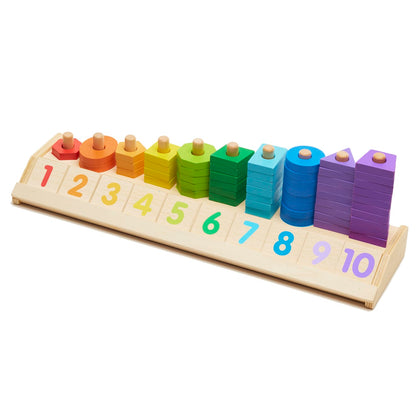 Melissa & Doug Counting Shape Stacker