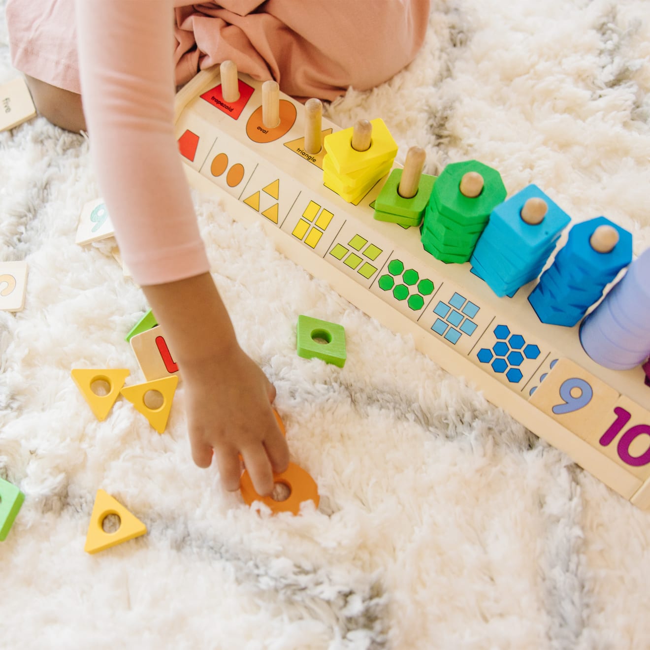 Melissa & Doug Counting Shape Stacker