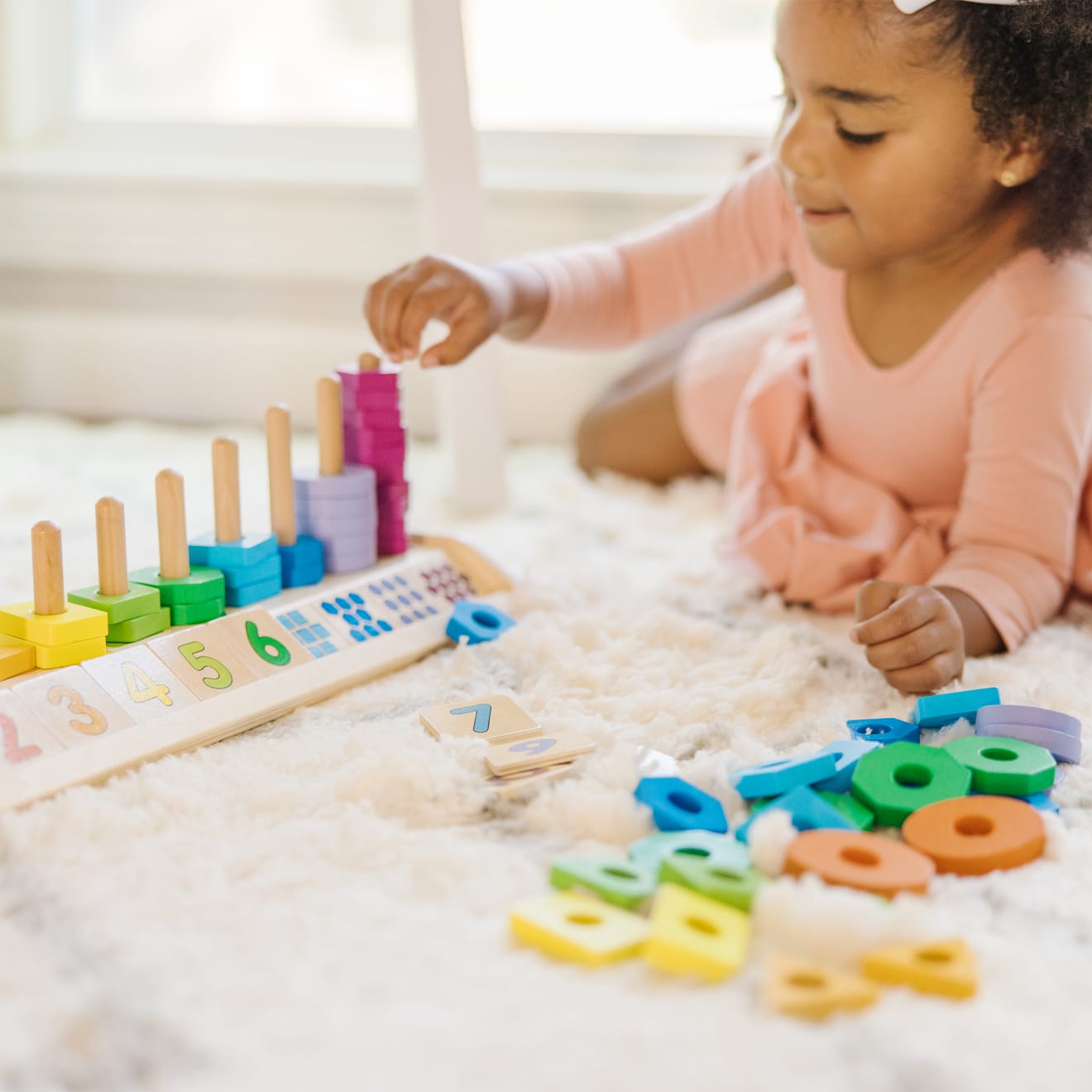Melissa & Doug Counting Shape Stacker