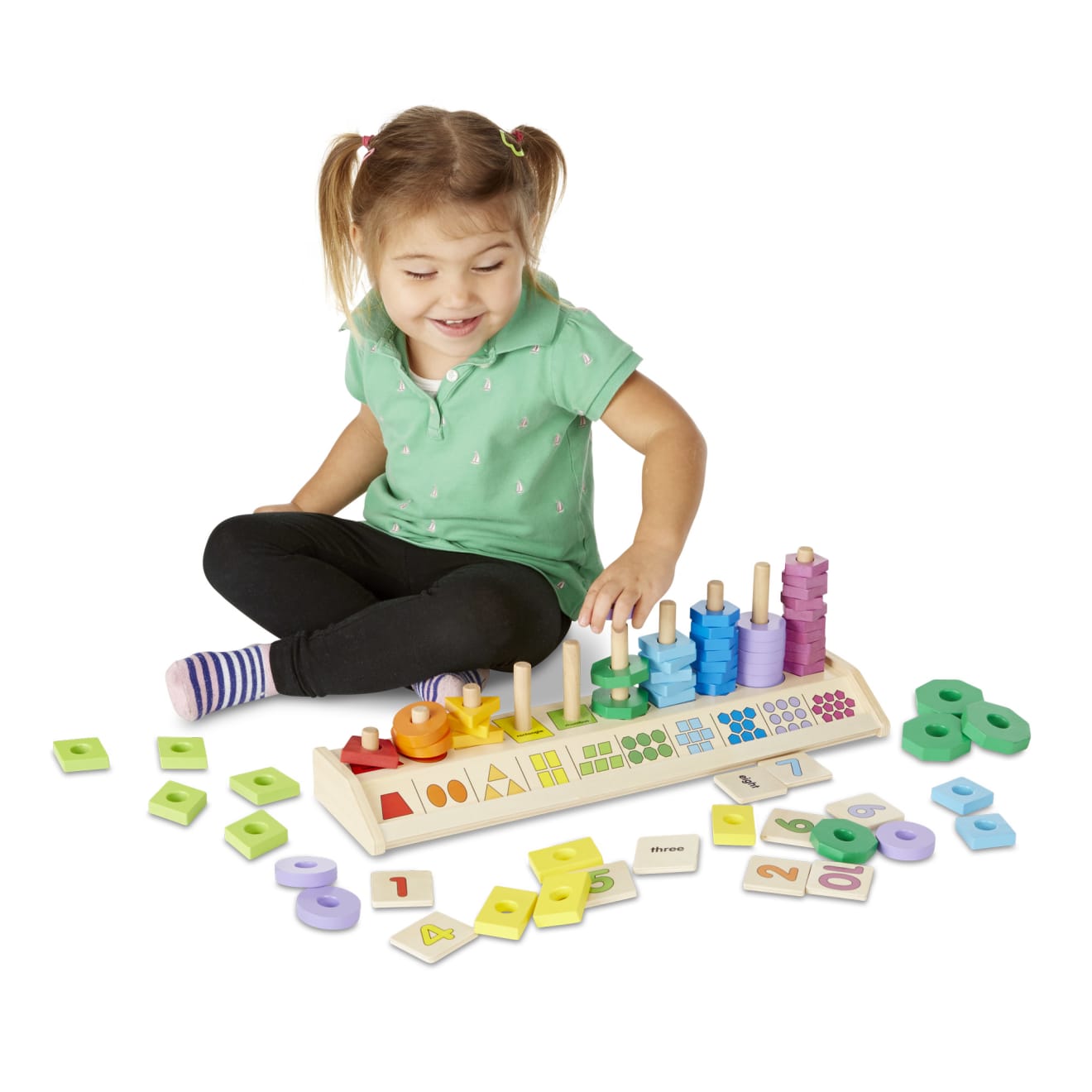 Melissa & Doug Counting Shape Stacker