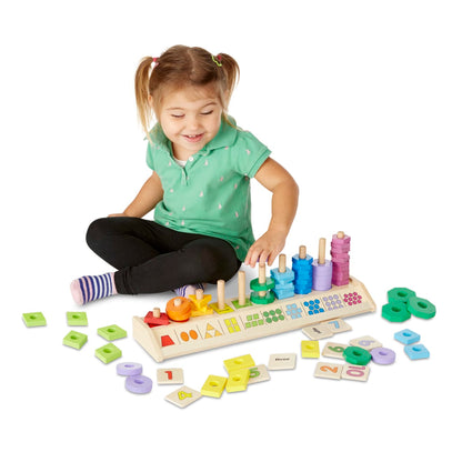Melissa & Doug Counting Shape Stacker