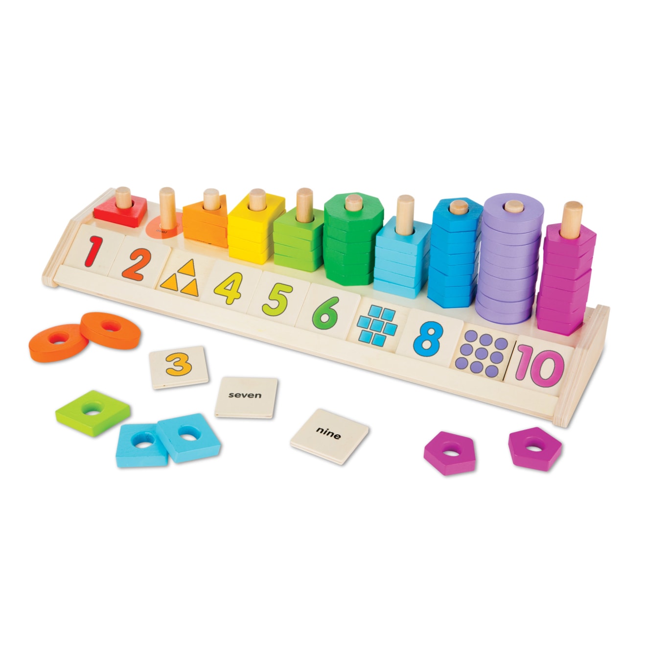 Melissa & Doug Counting Shape Stacker