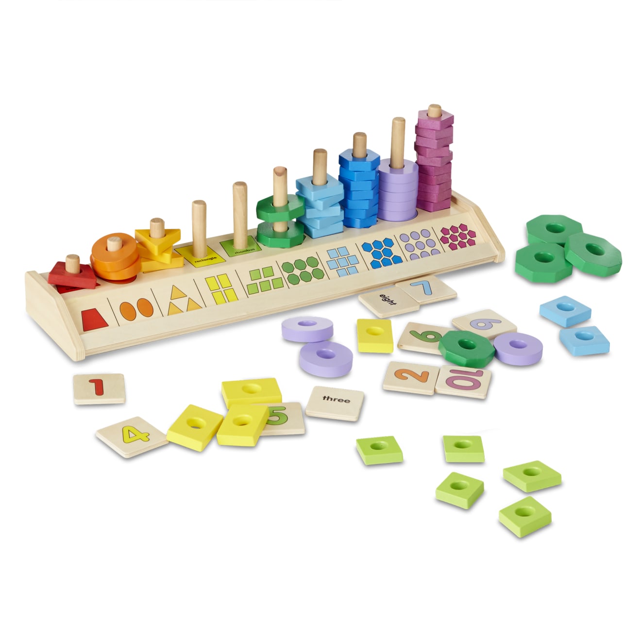 Melissa & Doug Counting Shape Stacker