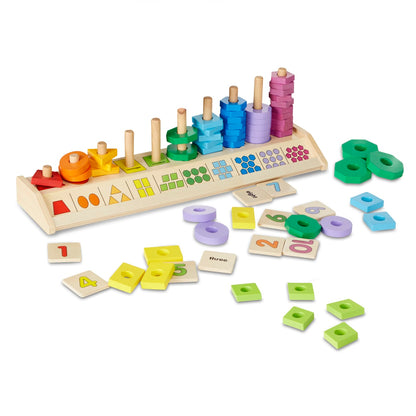 Melissa & Doug Counting Shape Stacker
