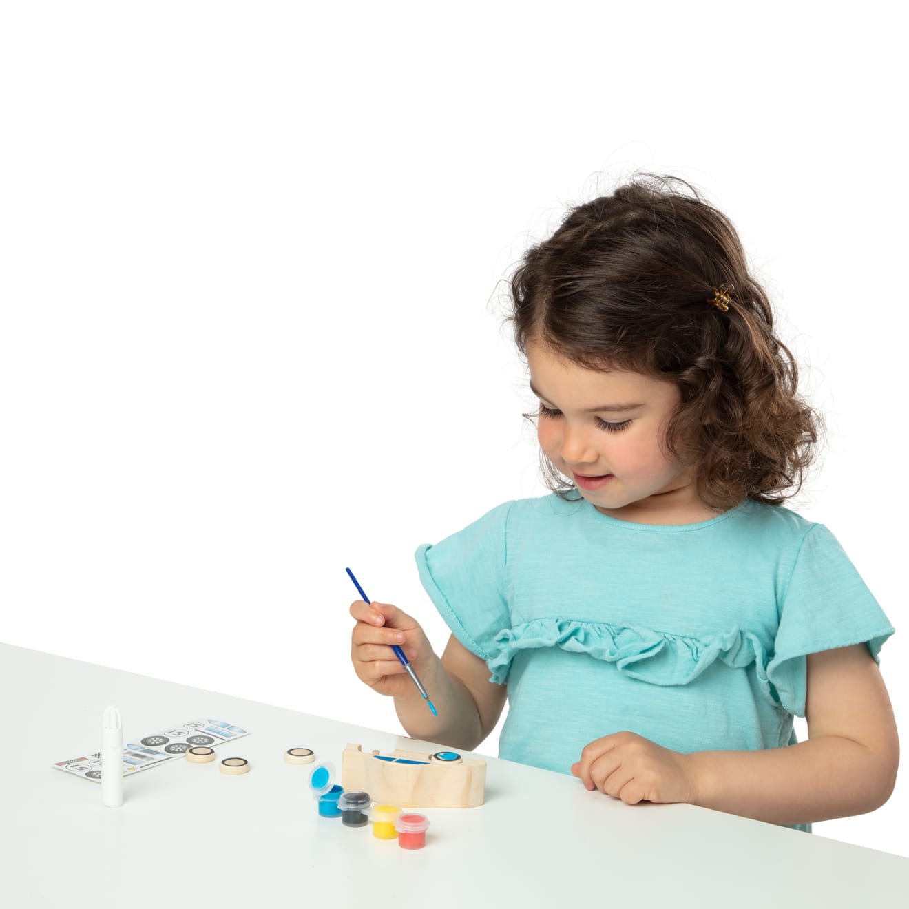 Melissa & Doug Decorate-Your-Own Wooden Train And Race Car Craft Kit