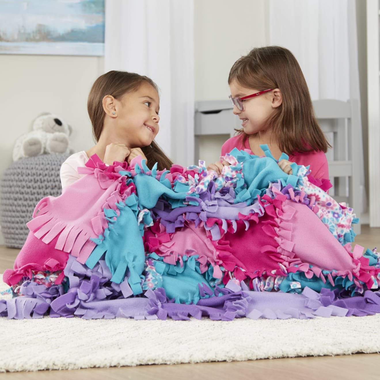 Melissa & Doug Created By Me! Flower Fleece Quilt