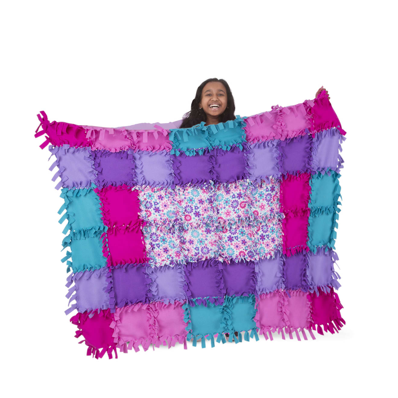 Melissa & Doug Created By Me! Flower Fleece Quilt