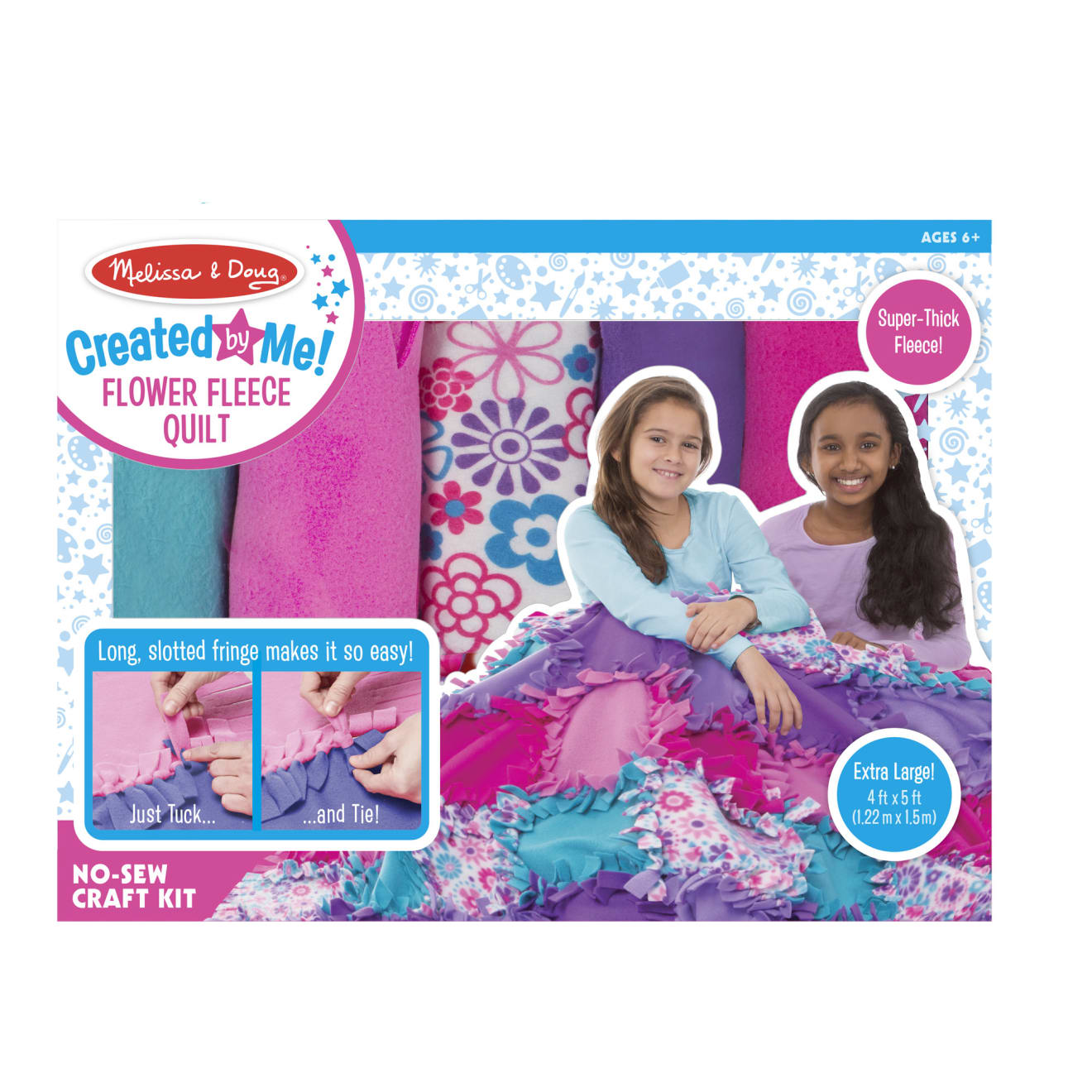 Melissa & Doug Created By Me! Flower Fleece Quilt