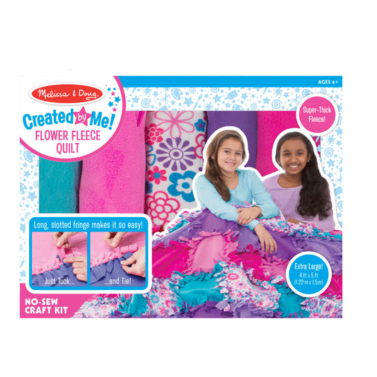 Melissa & Doug Created By Me! Flower Fleece Quilt
