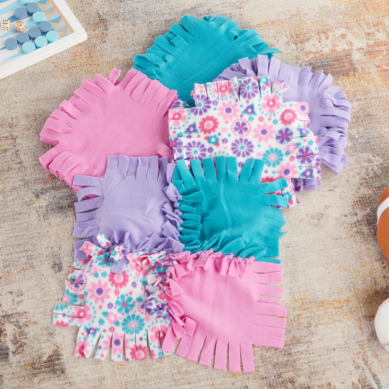 Melissa & Doug Created By Me! Flower Fleece Quilt