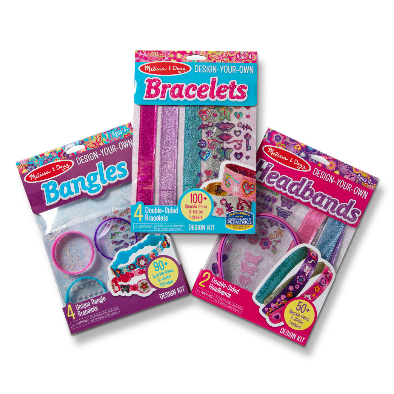 Melissa & Doug DYO Accessories Bundle - Bracelets, Headbands And Bangles