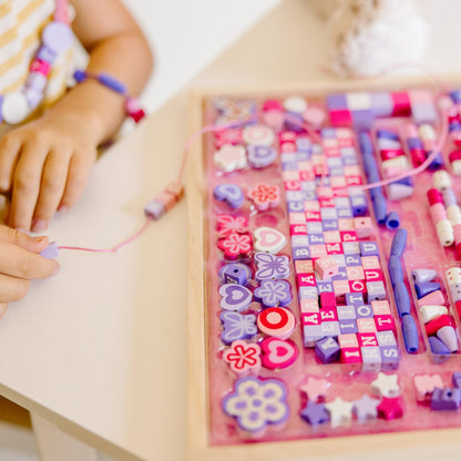 Melissa & Doug Created By Me! Sparkle & Shimmer Beads Wooden Bead Kit